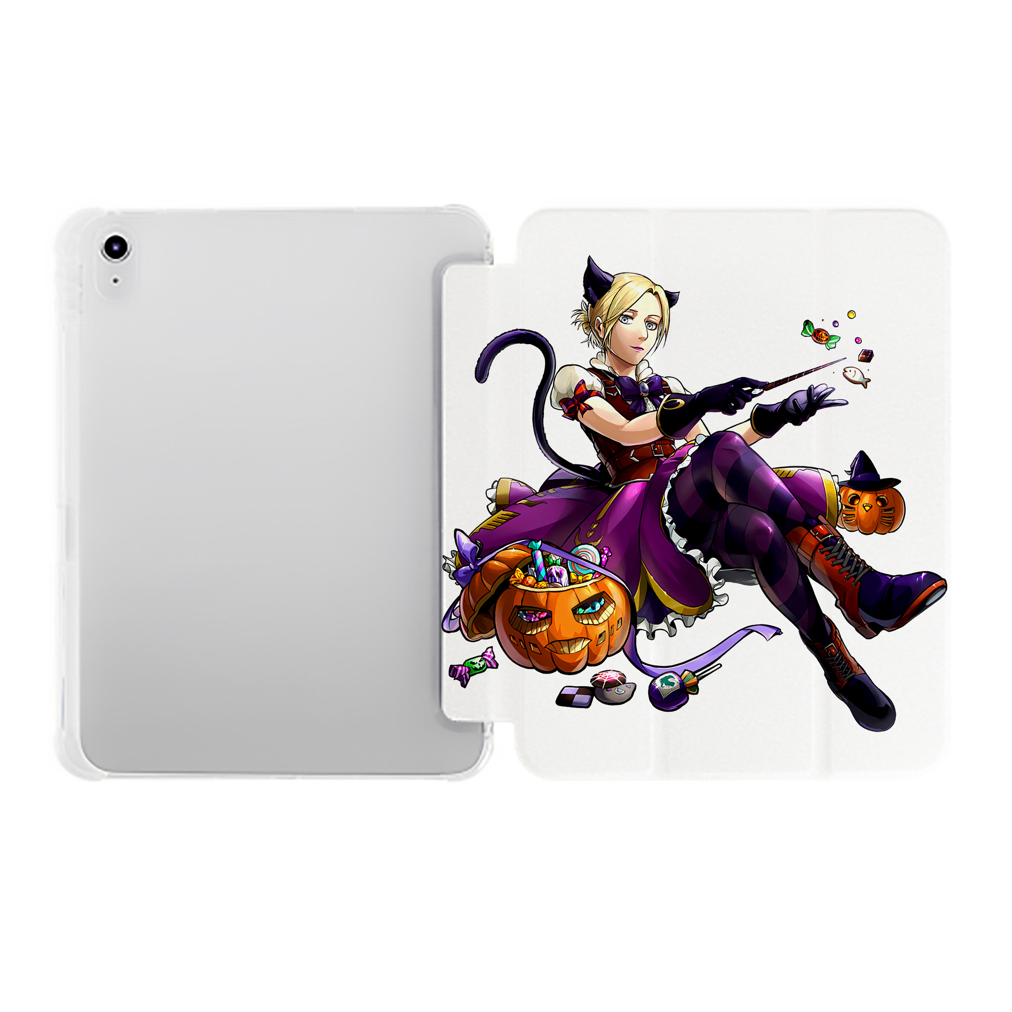 （画像用） 進撃の巨人 アニ・レオンハート Attack on Titan Annie Leonhart IPad ケース ペン収納付き 三つ折りスタンド PUレザー×シリコン 対応機種9.5/10.5/10.9インチ
